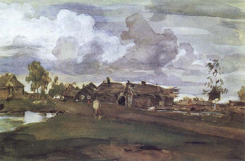 Valentin Serov A Village oil painting picture